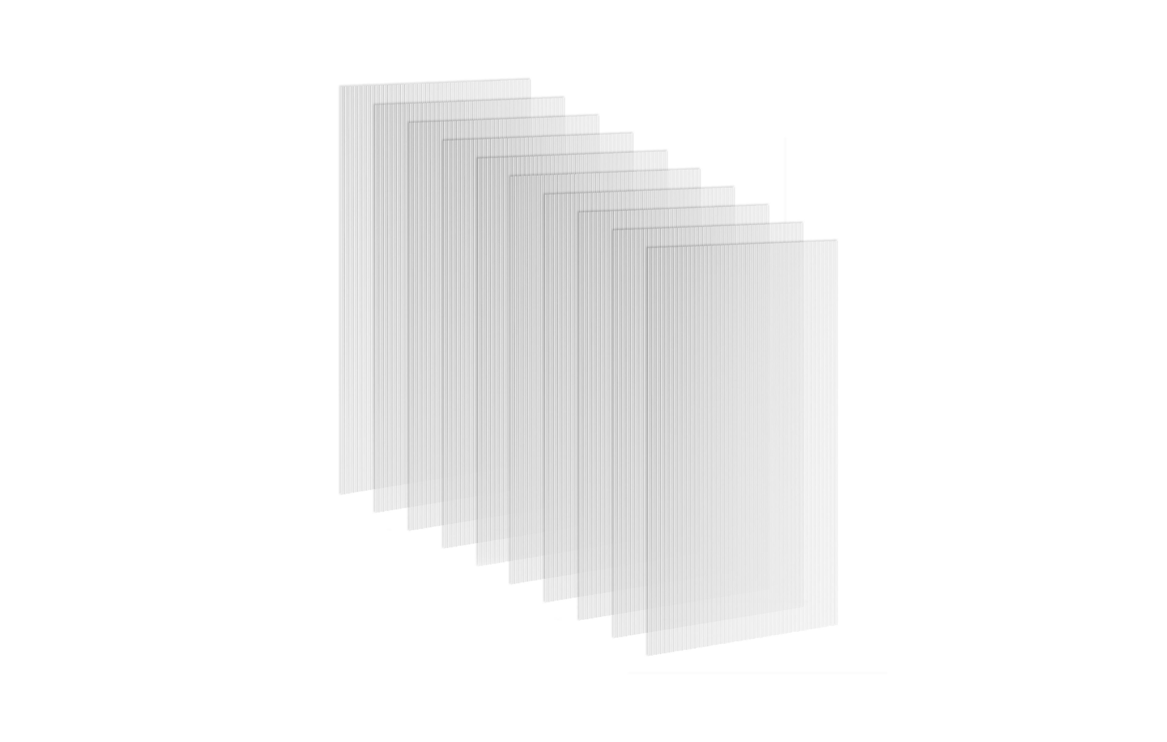 Outsunny Polycarbonate house Panels Uv Protected 10 Pack