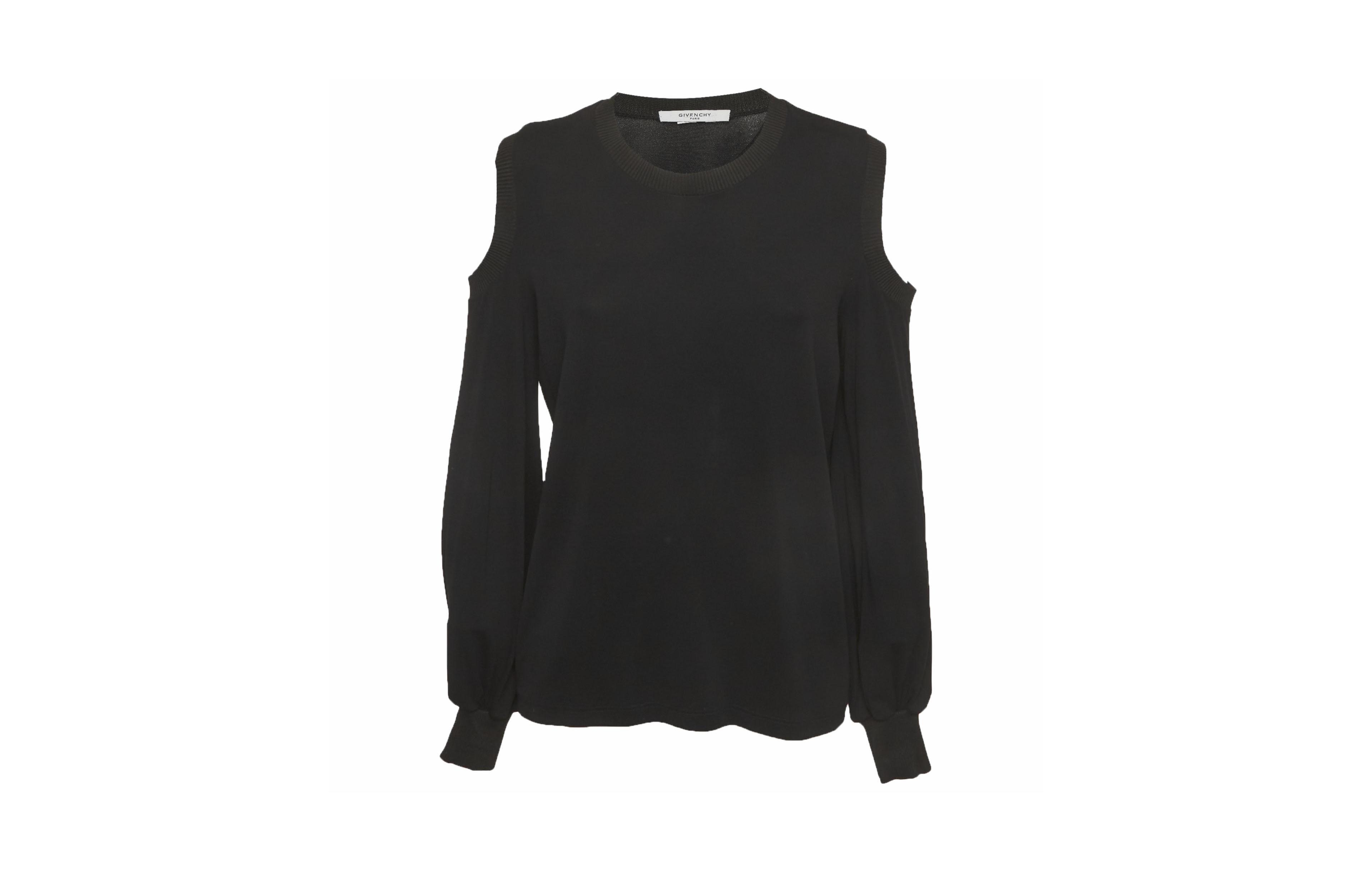 Pre-Owned Givenchy Women's Jersey Cold Shoulder Top