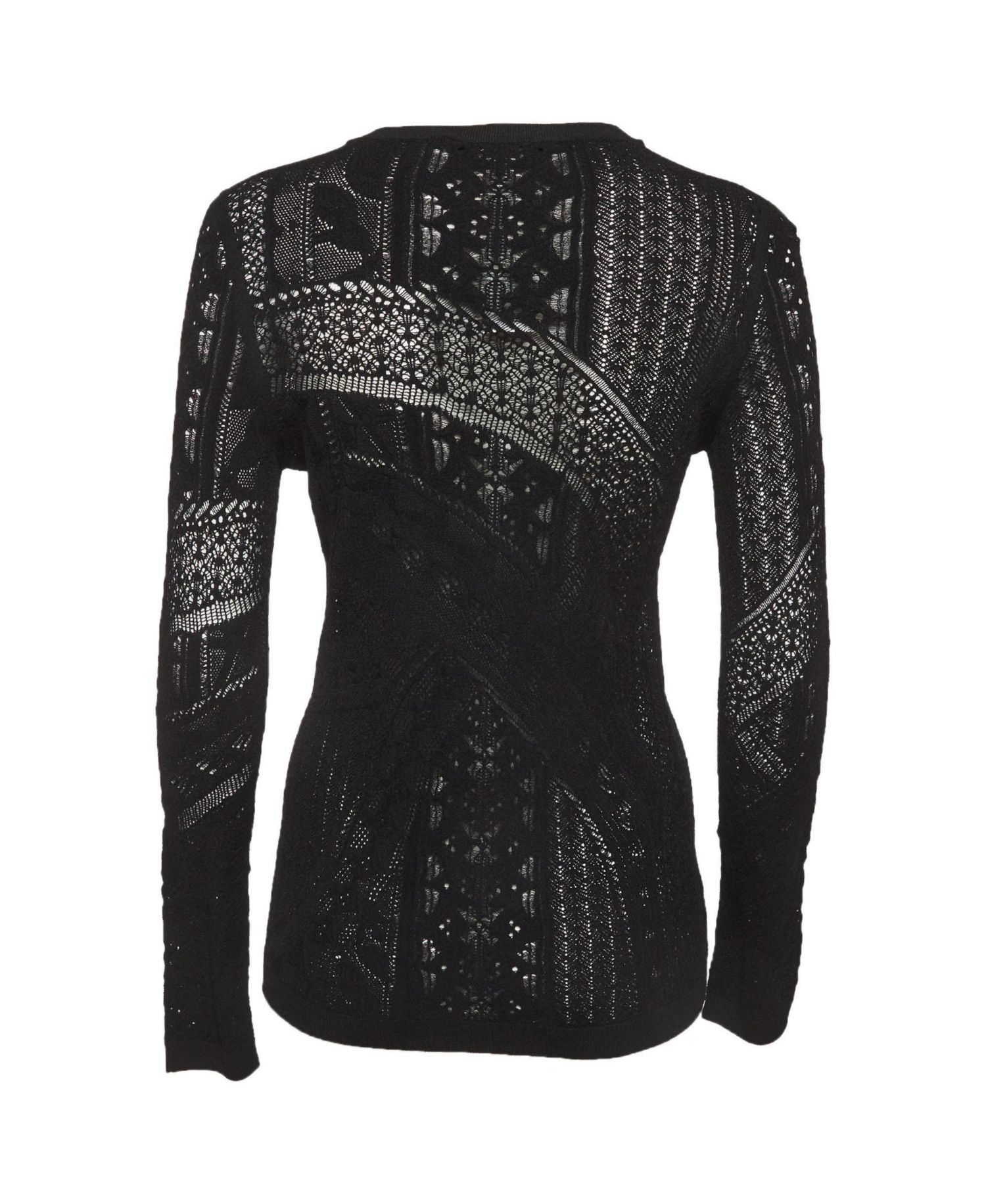 Women's Patterned Knit Long Sleeve Top