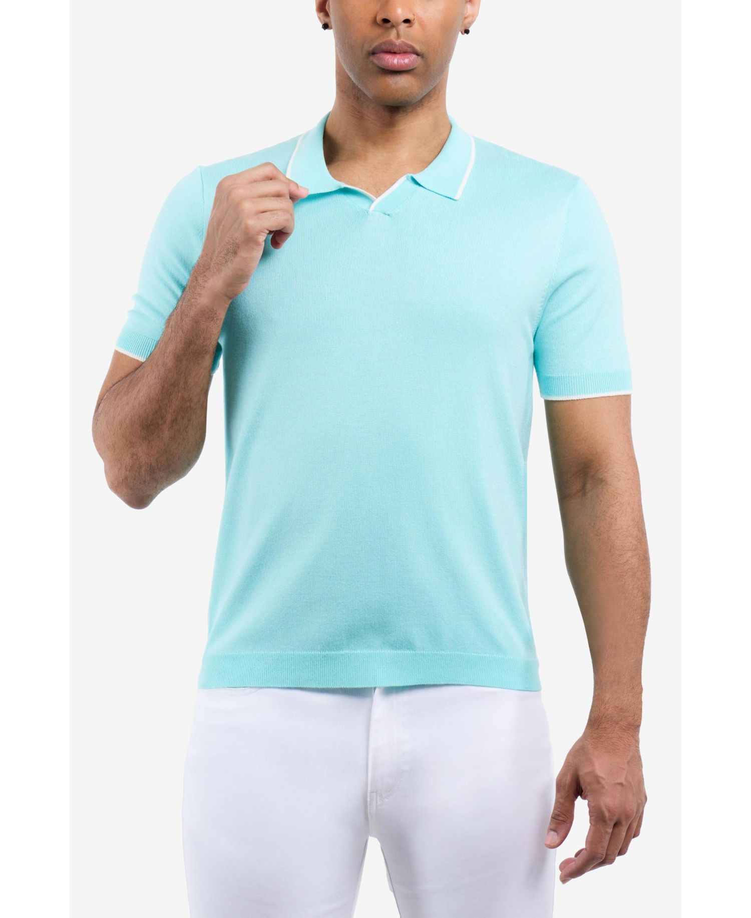 Men's Johnny Collar Sweater Polo