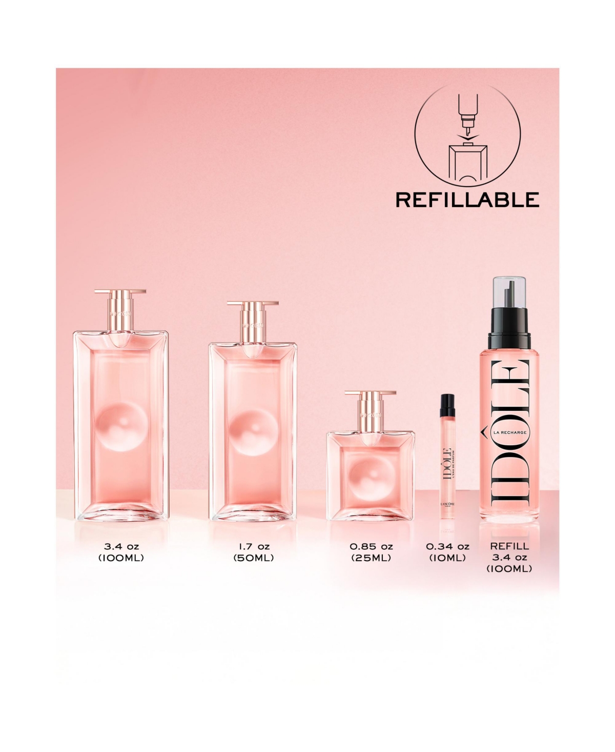 Lancome Idole Eau de Parfum Purse Spray, 0.34 oz.