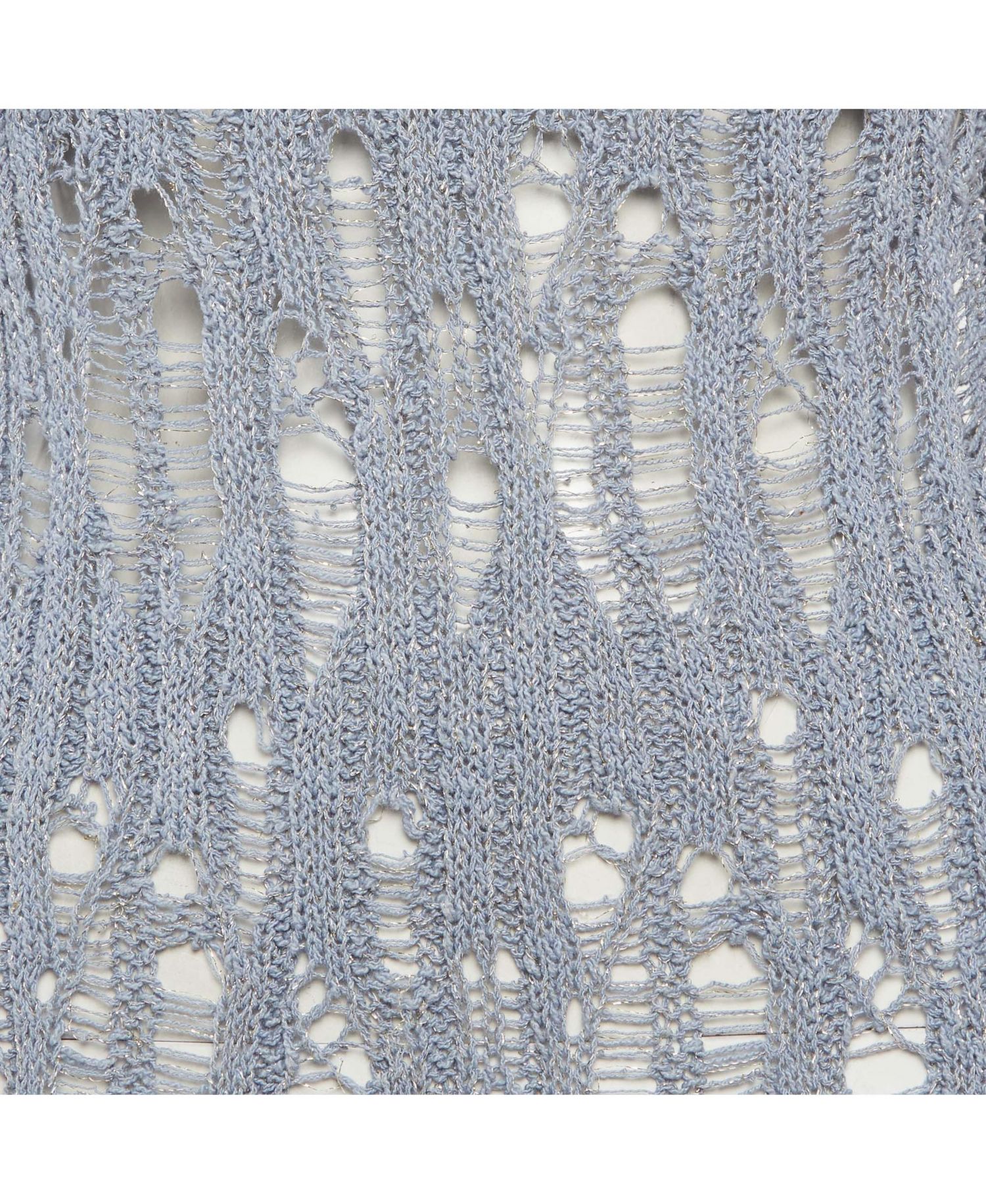 Women's Lurex Open Knit Sweater