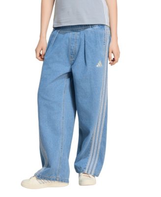 Women's Stadium Washed Denim Loose-Fit Pants