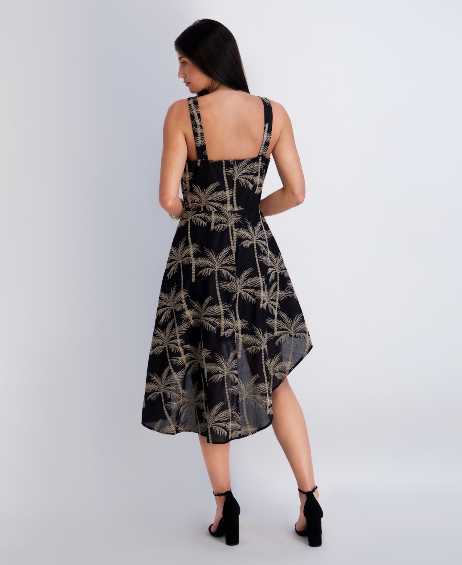 Women's Embroidered Woven Sleeveless Dress