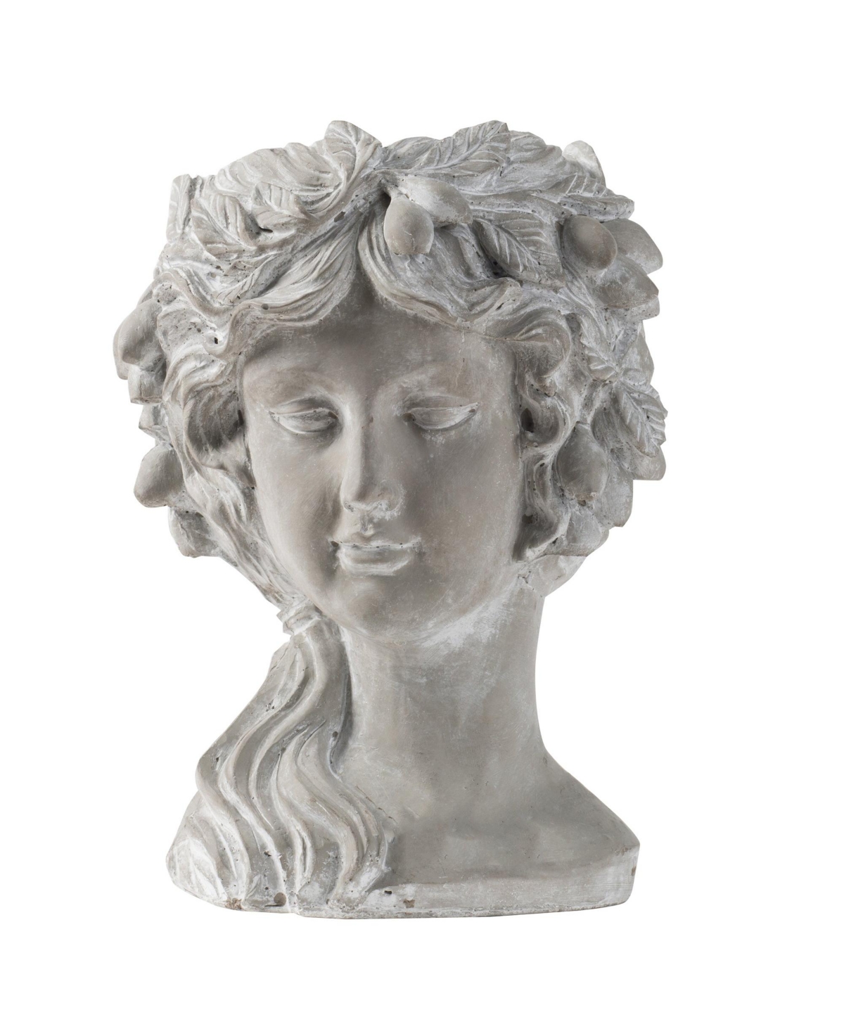 Clihome Outdoor Home Garden Decor Cement Bust Wall Planter