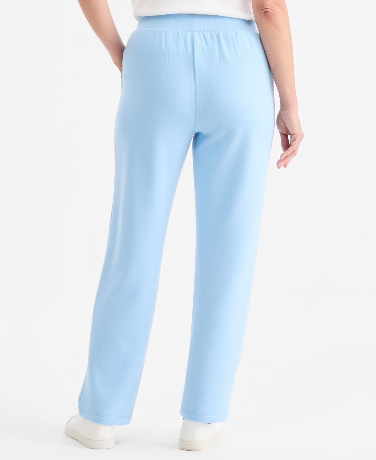 Petite LuxLounge Pull-On Mid-Rise Pants