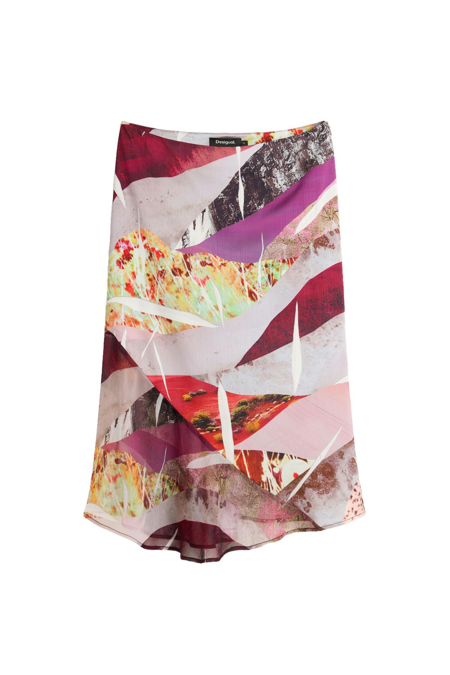Women's Asymmetrical printed skirt