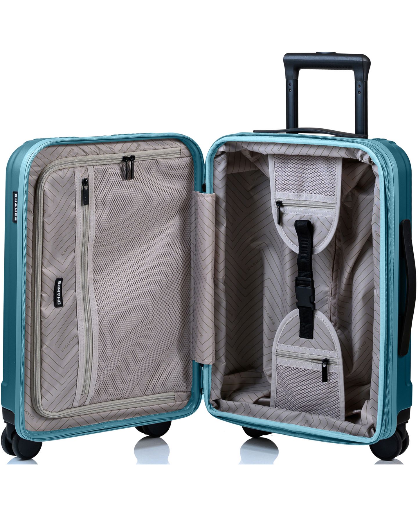 Чемоданы CHAMPS Marquis 3-Piece Hardside Luggage set, цвет: Бирюзовый — фото 3