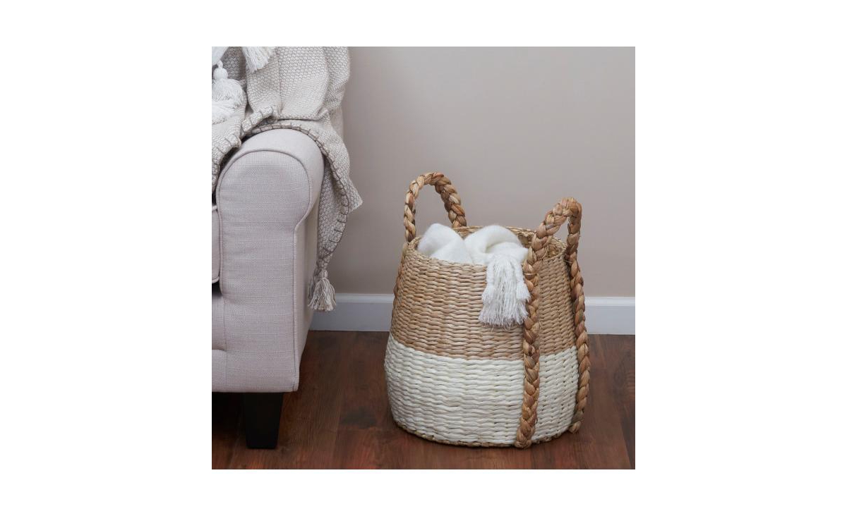 Household Essentials Cattail and Paper Terra Basket