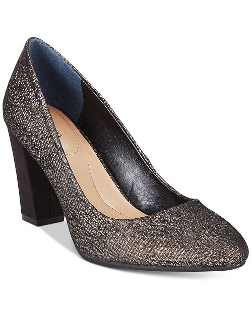 macy's brown pumps