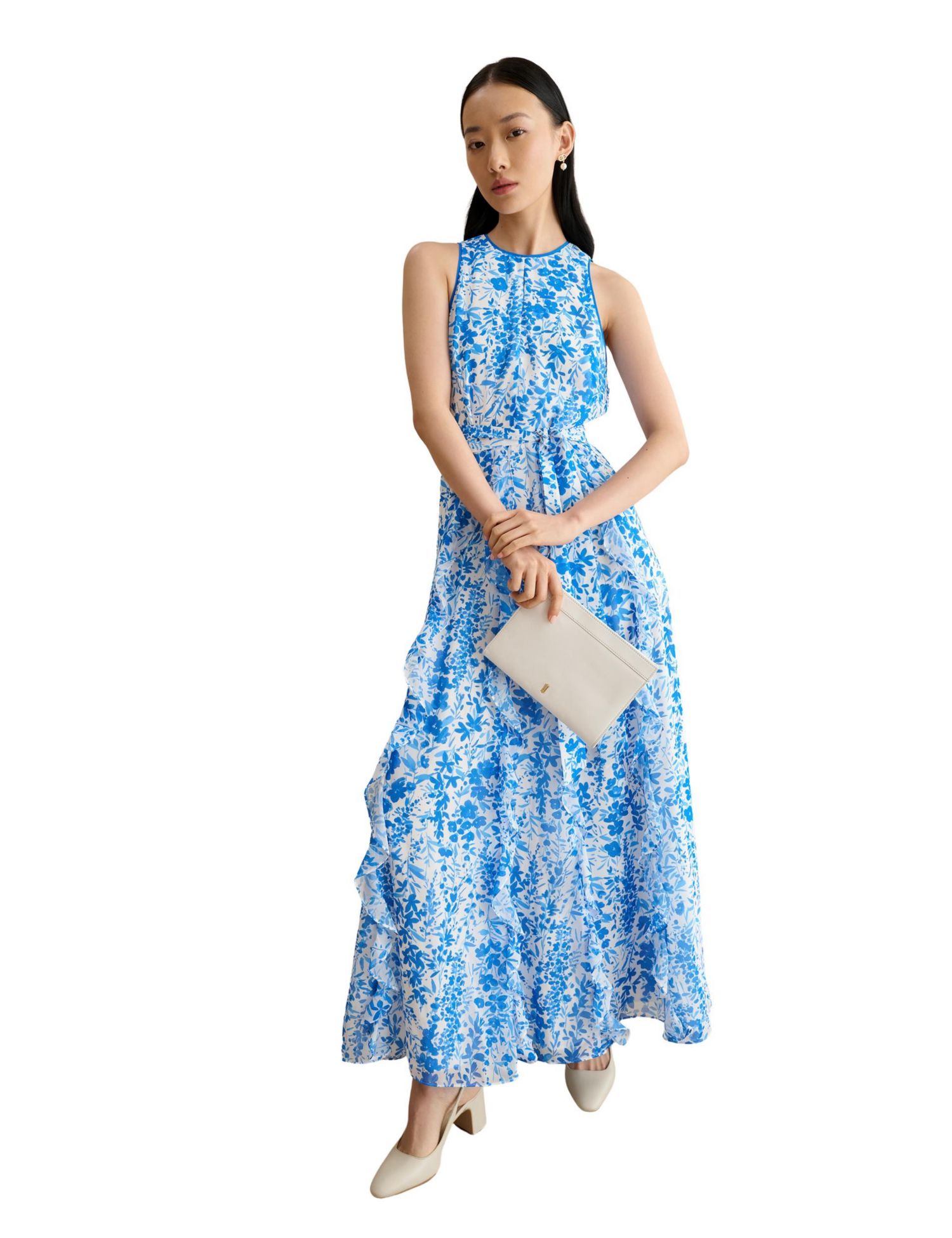 Women's Taryn Floral Ruffle Maxi Dress