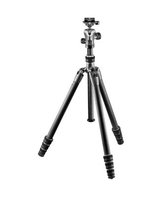 GT1545T Traveler Series 1 4-Section Carbon Fiber Tripod and GH1382TQD Center Ball Head
