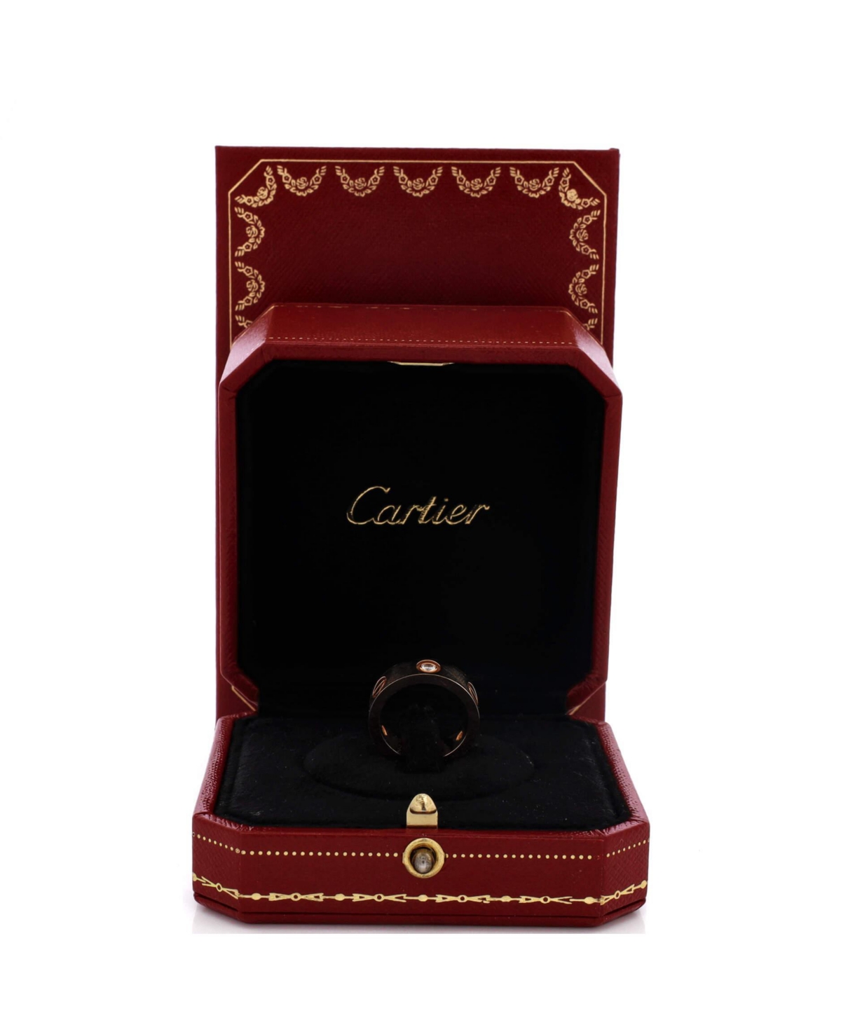 Pre-Owned Cartier Love 3 Diamonds Band Ring