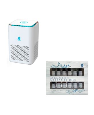 Pursonic Clean Air and Aromatherapy Bundle - True Hepa Air Purifier with 12 Essential Oils - White $95