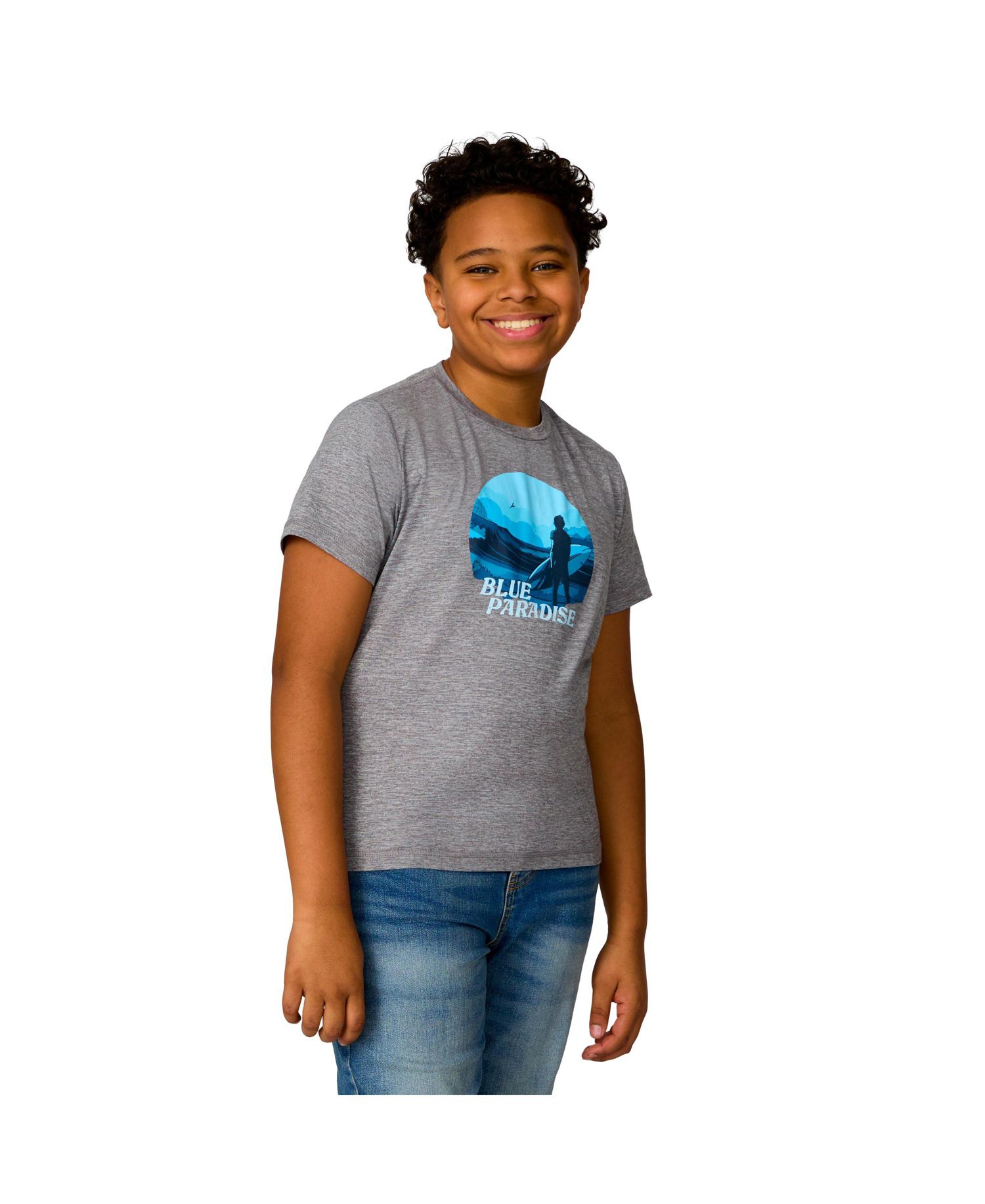 Boys' Microtech Graphic Crew Neck Shirt