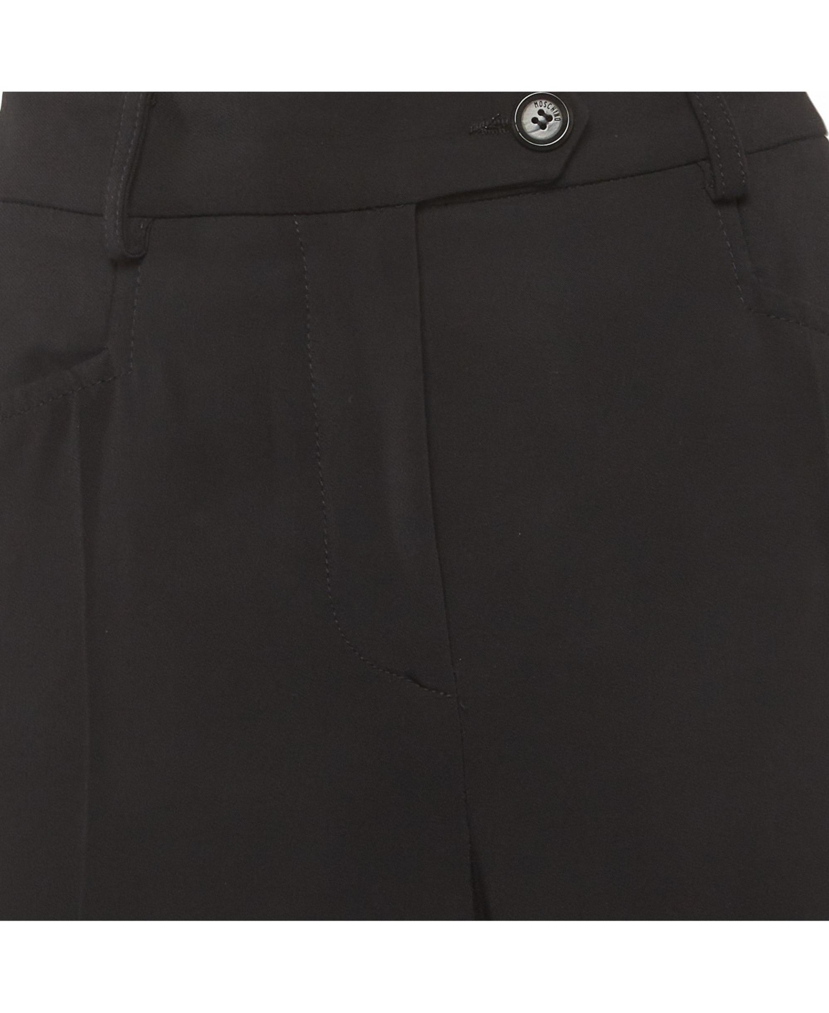 Pre-Owned Moschino Women's Crepe Straight Leg Trousers