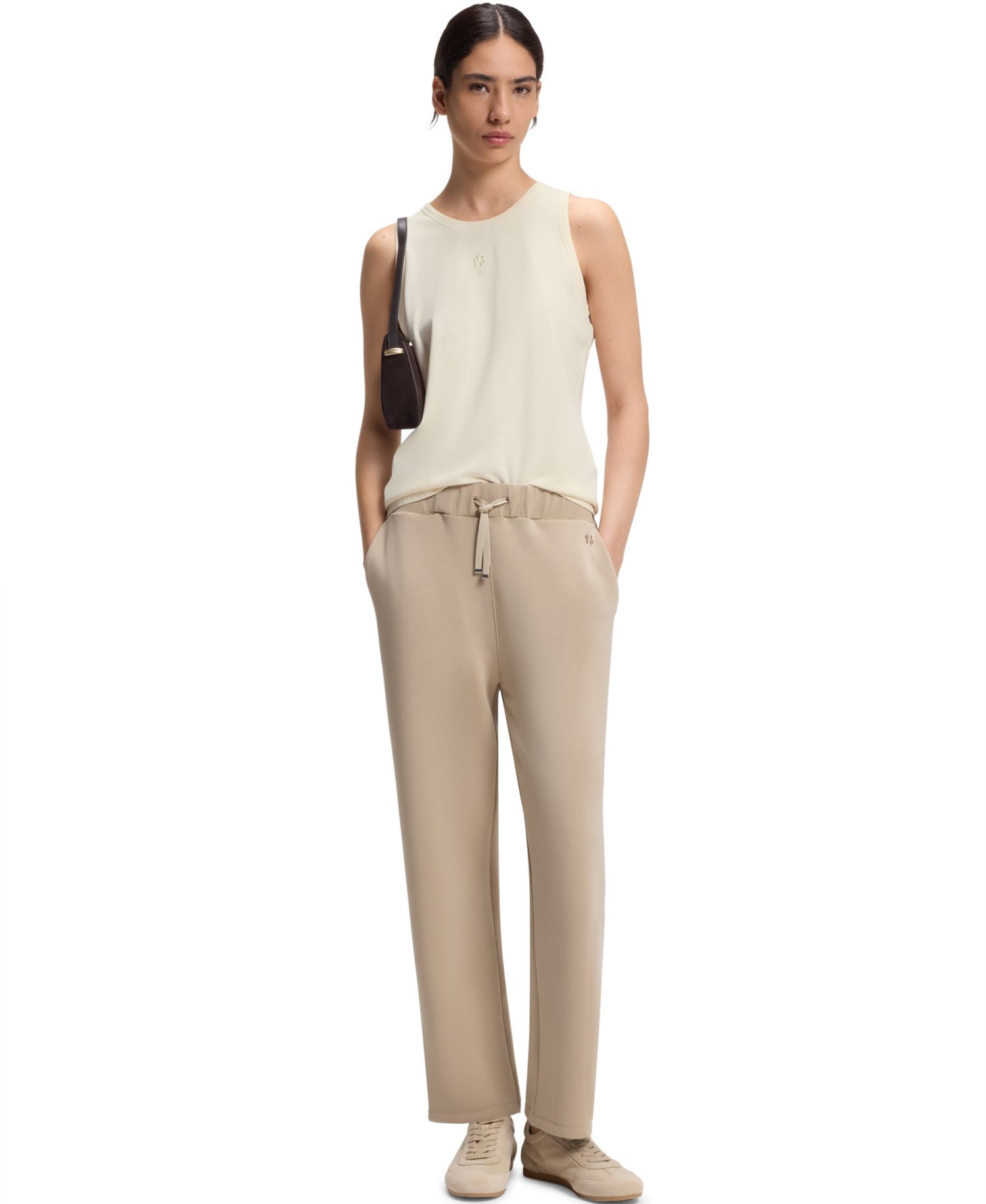 BOSS by Women's Cotton-Modal Slim-Fit Tank Top