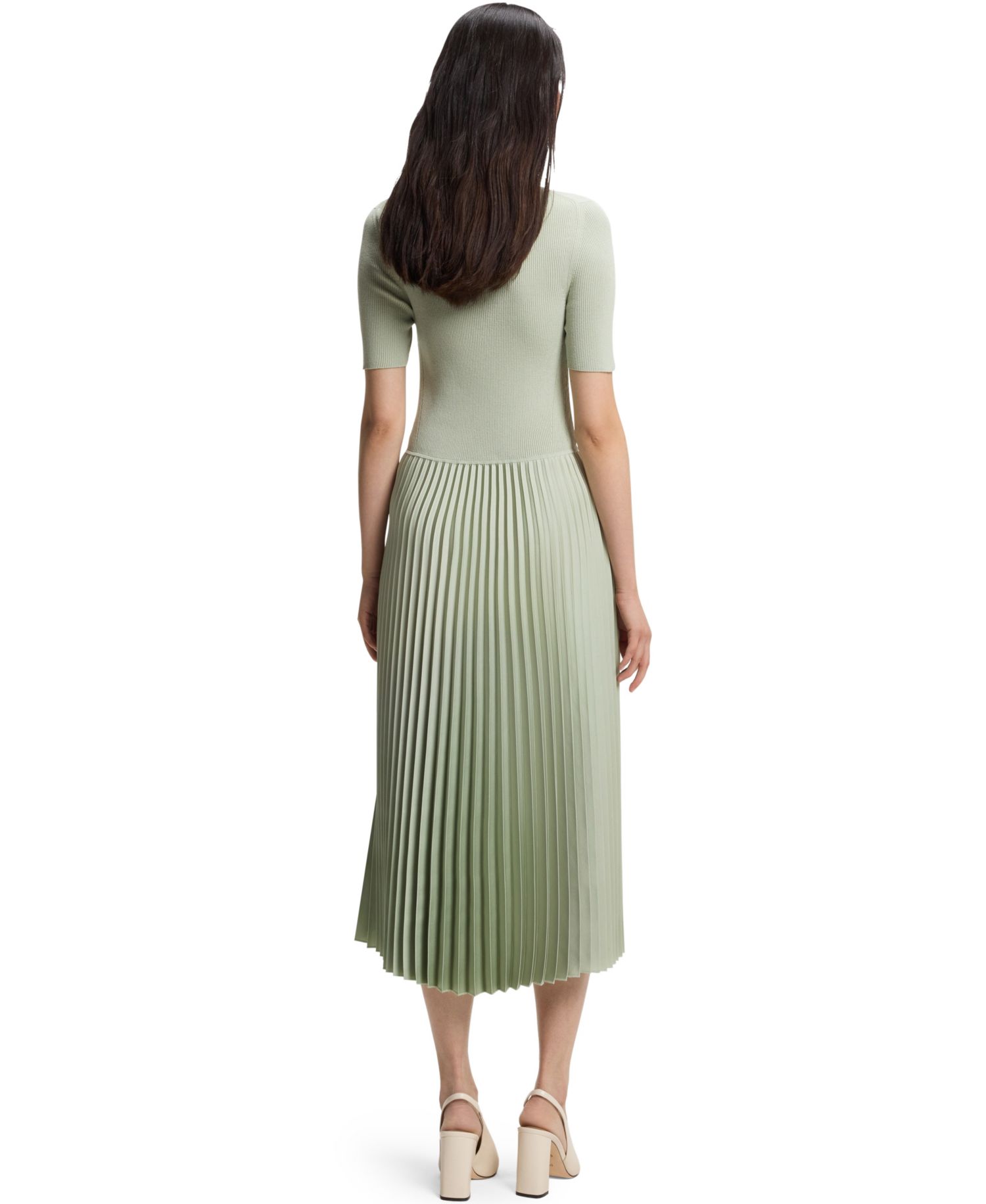 BOSS by Women's Regular-Fit Pliss&eacute; Skirt Dress