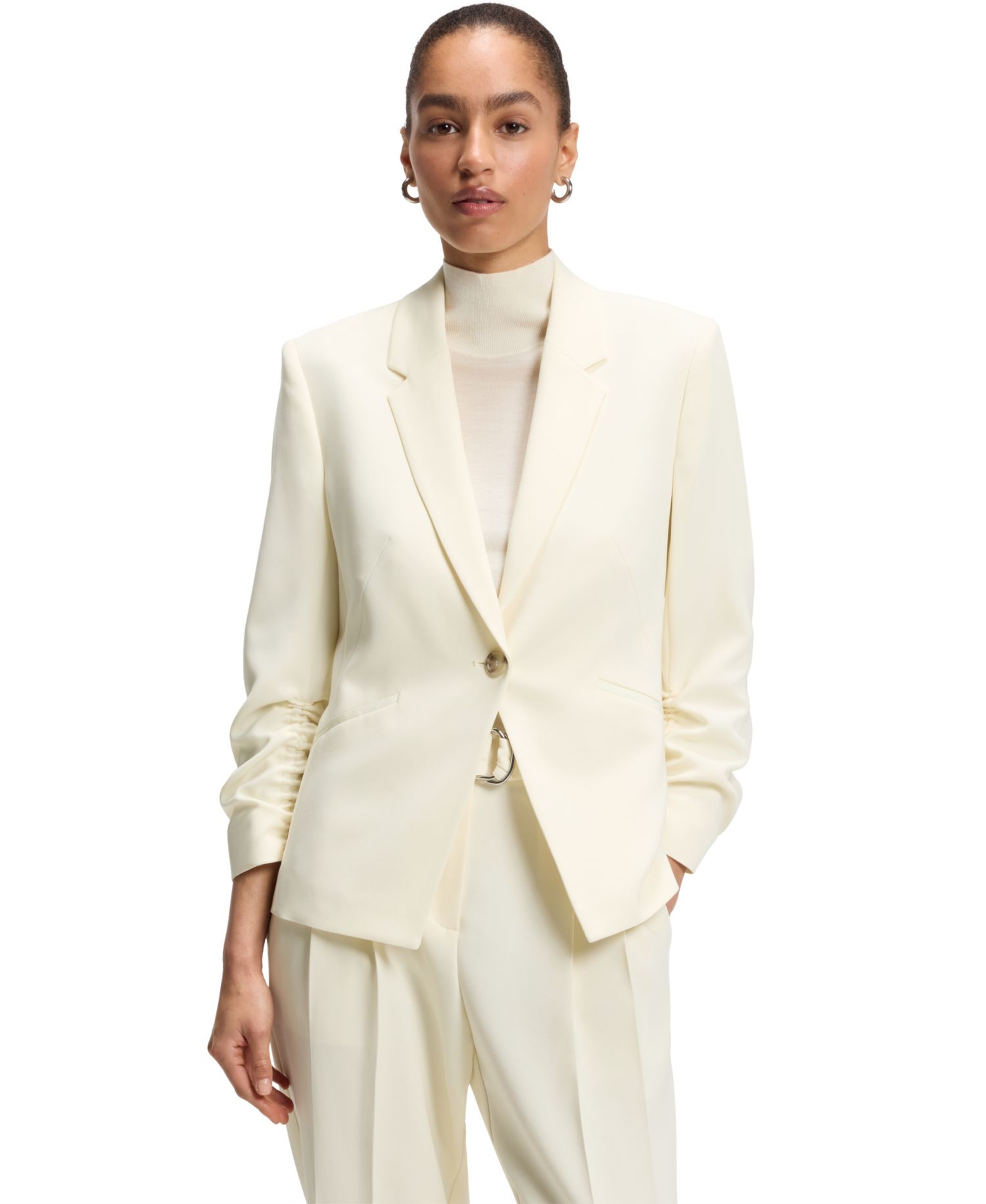 BOSS by Women's Japanese Crepe Slim-Fit Blazer