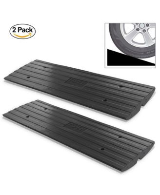 Driveway Threshold Car Curb Ramps, Set of 2