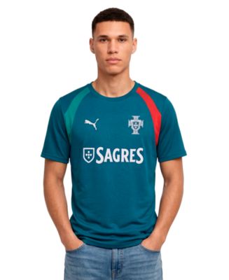 ポルトガル代表　選手支給品　トレーニングシャツSAGRESビールスポンサーマーク Puma Men's Sagres Portugal Training Short-Sleeve T-Shirt - Macy's