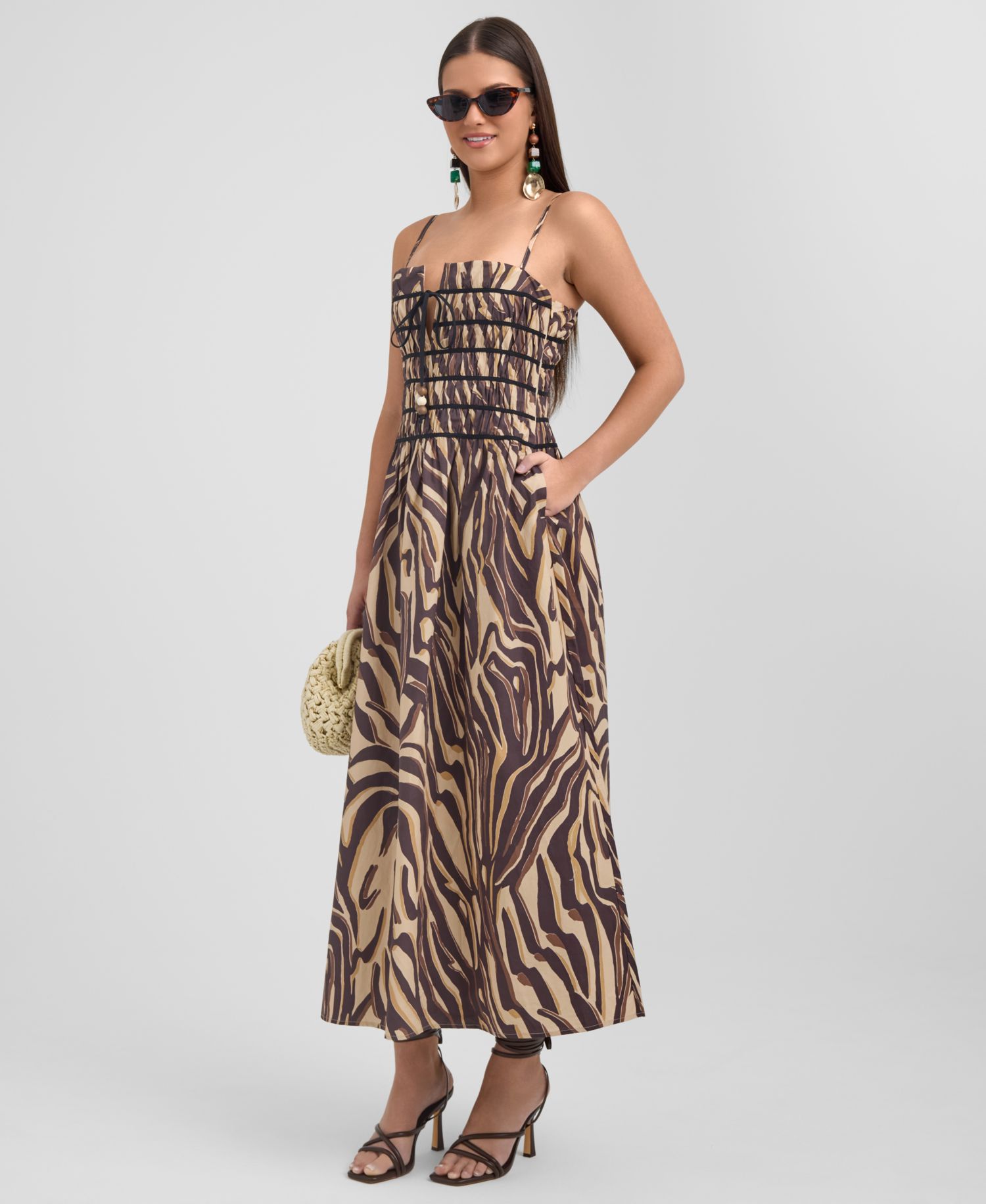 Women's Square Neck Maxi Dress