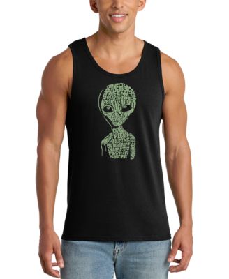 Men's Alien Head Graphic Tank Top
