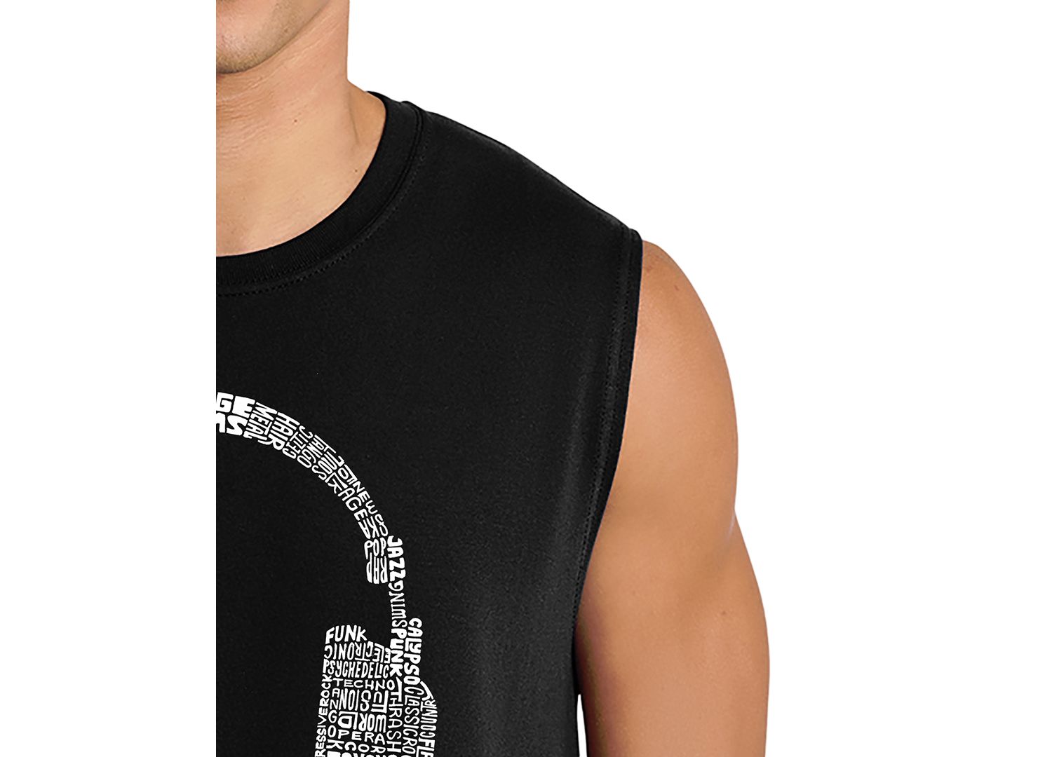 Men's Headphones Music Design Tank Top