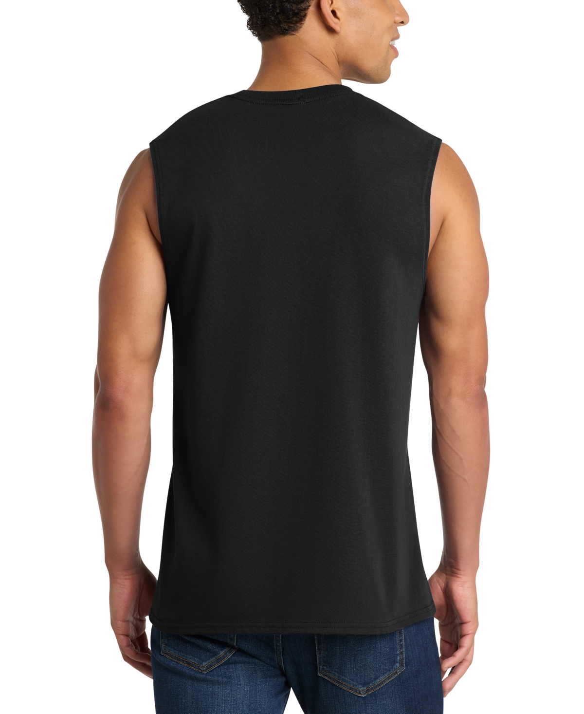 La Pop Art Men's Crowned Skull Typography Word Graphic Tank Top