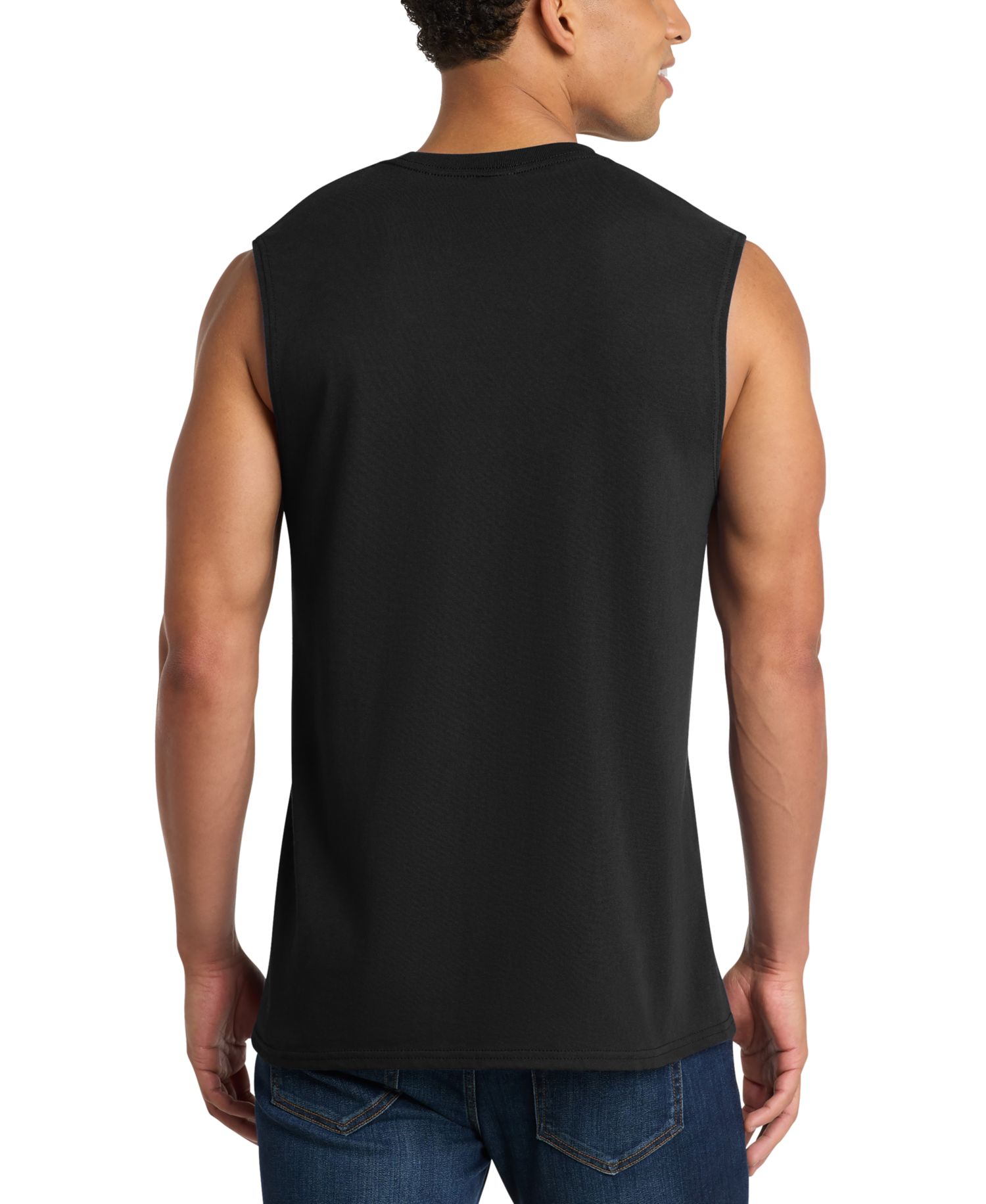 Men's Crowned Skull Word Art Graphic Tank Top