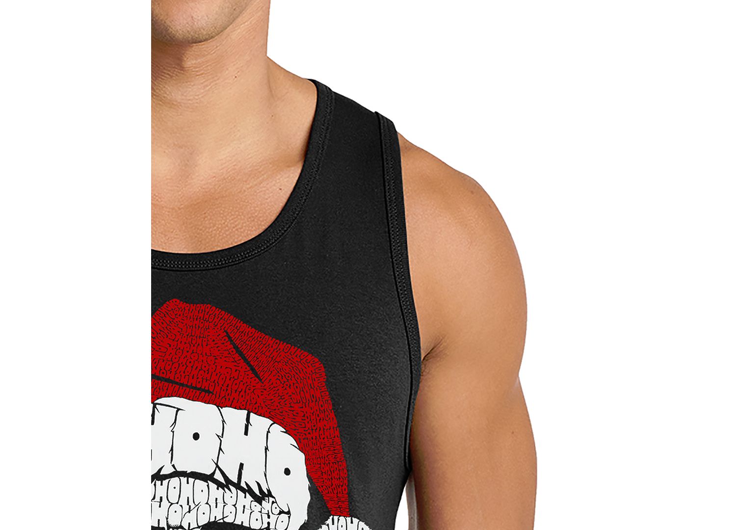 Men's Santa Skull Design Tank Top
