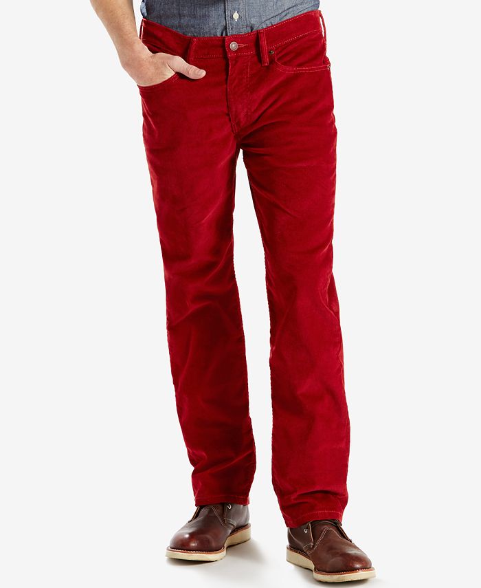 Levi's Straight Fit Corduroy Pants - Macy's