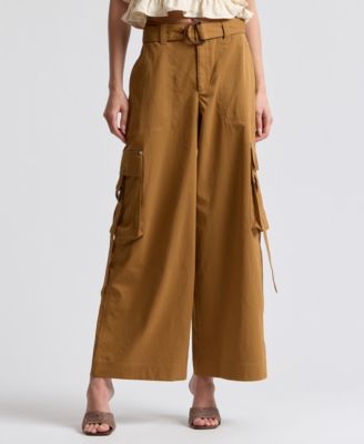 Women's Mid-Rise Wide-Leg Pants