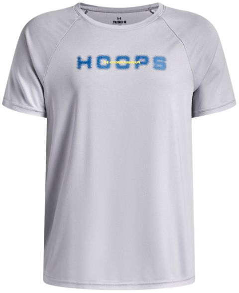 Футболка Under Armour Basketball Short-Sleeve для мальчиков, цвет: Серый