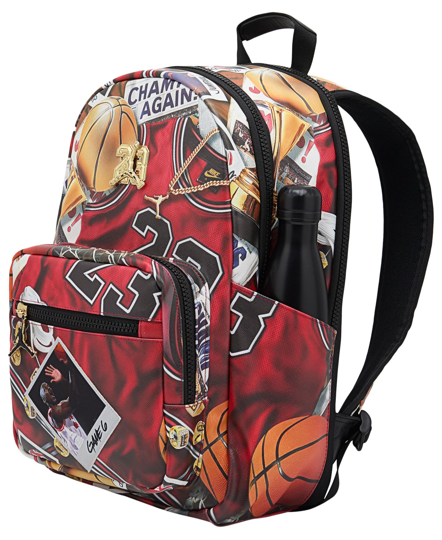 Рюкзак Jordan Top Carry Handle для детей, цвет: Чёрный / Красный — фото 2