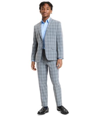 Boys' 8-20 Plaid Suit Jacket and Pants, 2-Piece Set