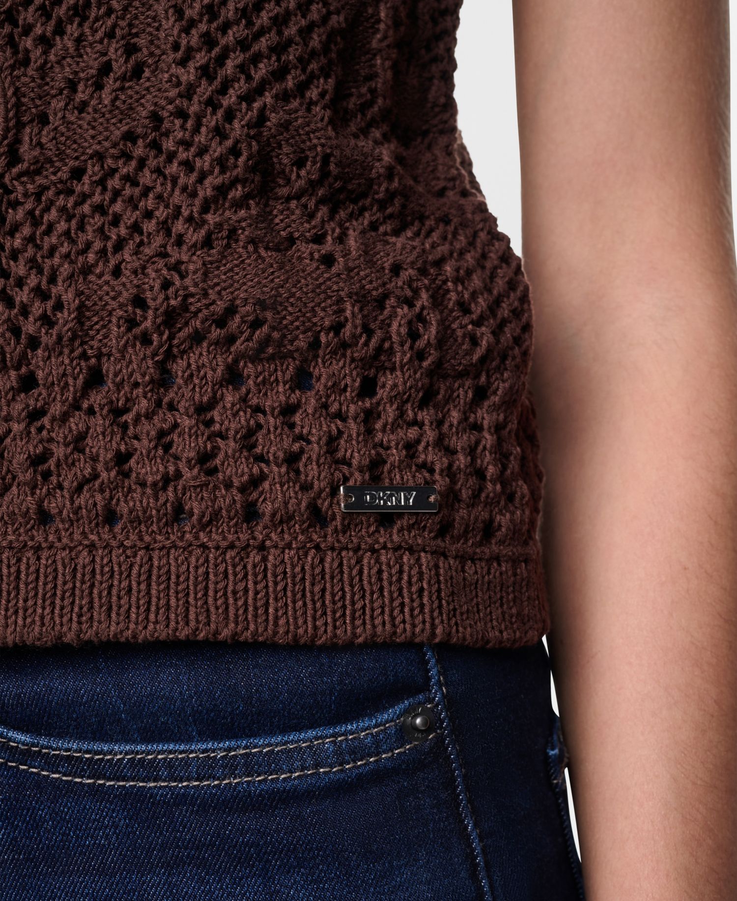 Women's Short-Sleeve Crewneck Cardigan