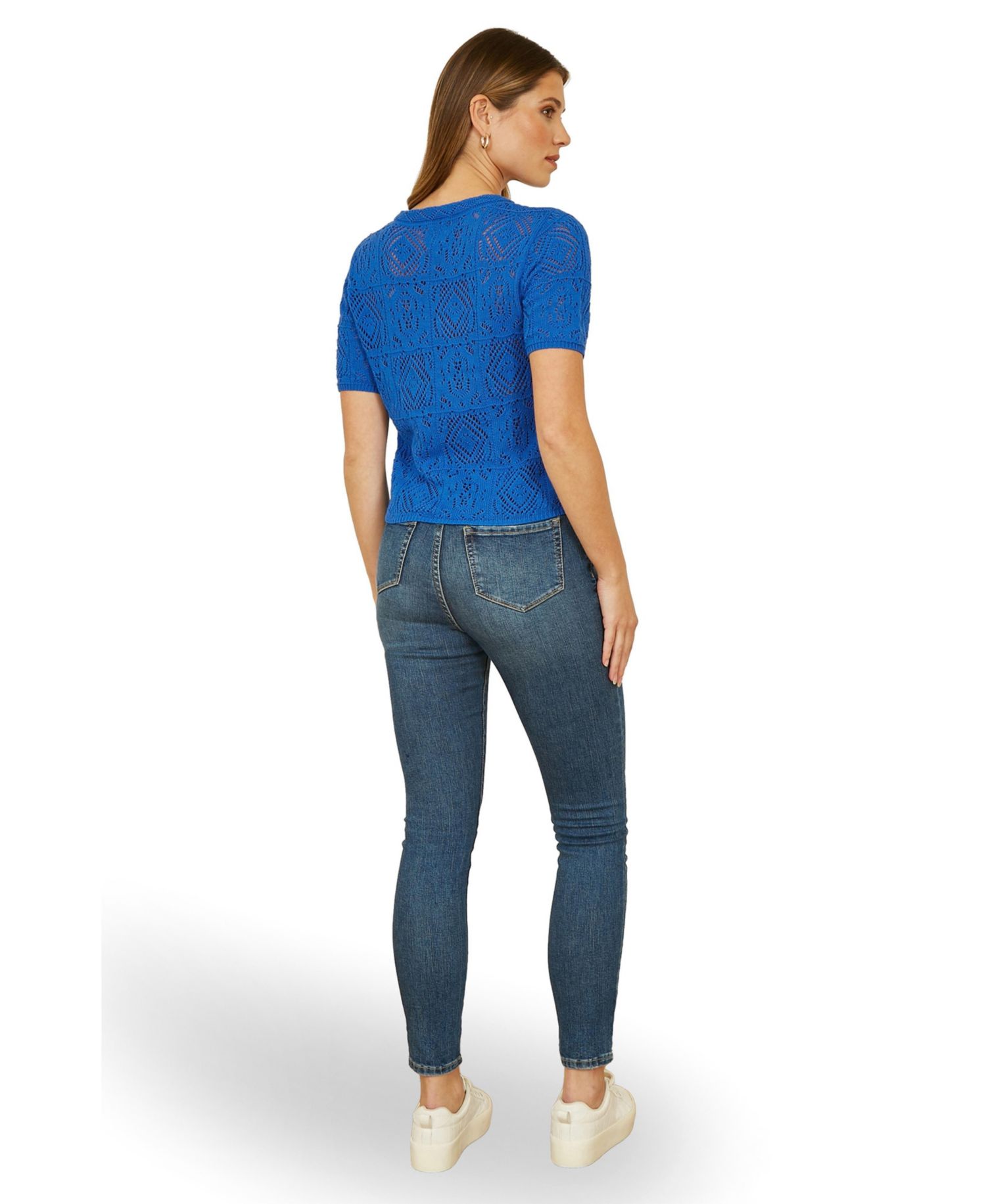 Women's Cotton Crochet Knitted Top