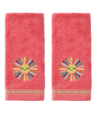 SKL Homme Colorful Sun Embroidered 2-Piece Hand Towel Set