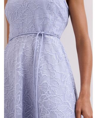 lace love dress Iria Black Lace Midi Dress | Asymmetric Ruched Skirt main image 0