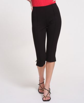 Women's Slide-Slit Plaid Pants