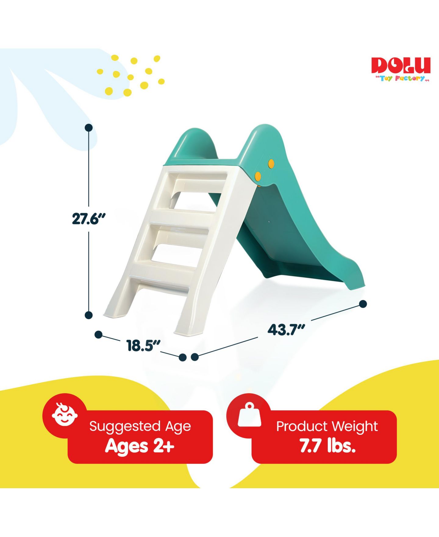 Детская игрушка Dolu My 1st Slide Foldable Indoor/Outdoor, Ages 2+ — фото 4