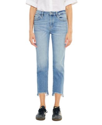 Women's Angela High Rise Slim Crop Straight Jeans