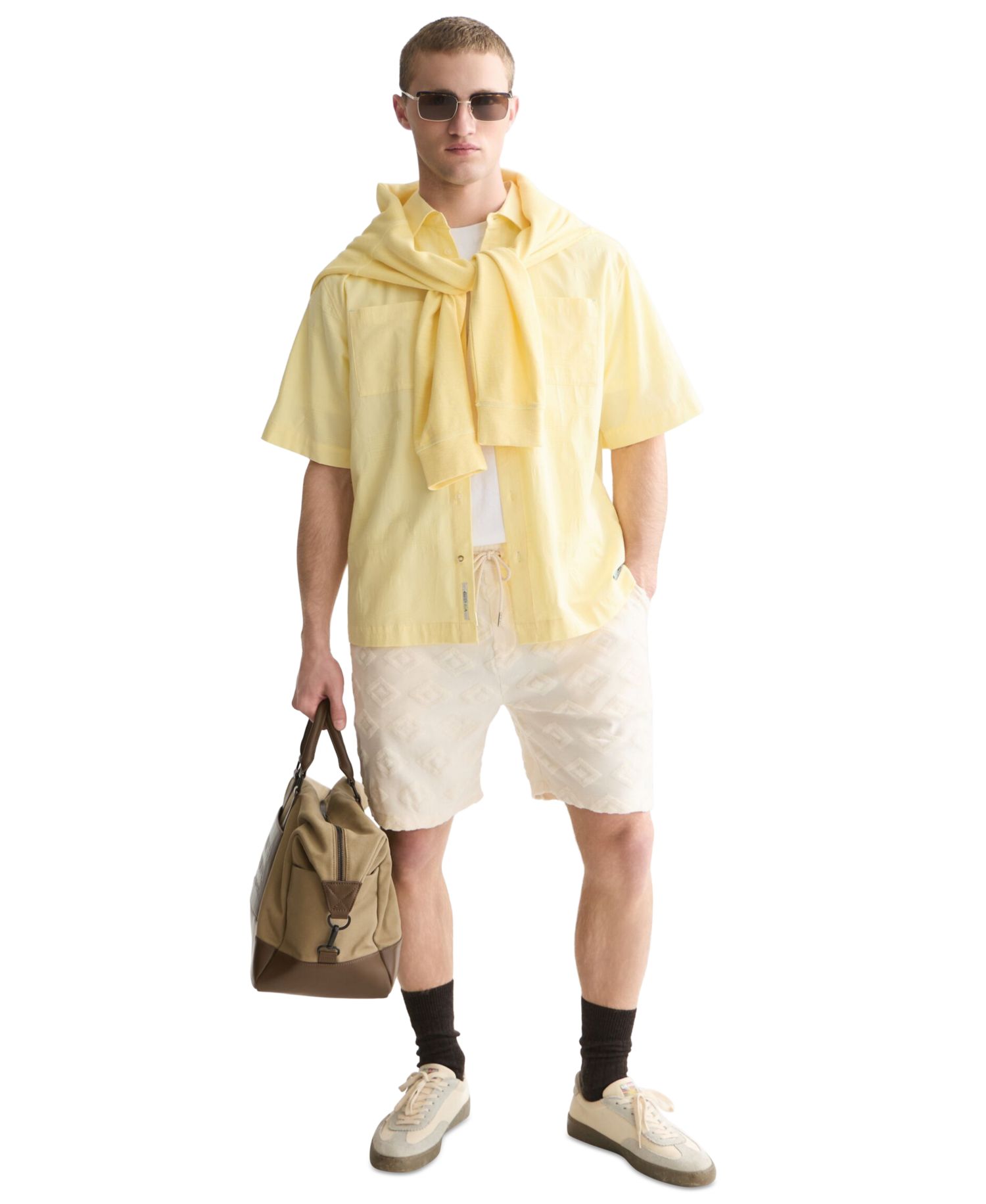 Men's Jacquard Terry Casual Bermuda Shorts