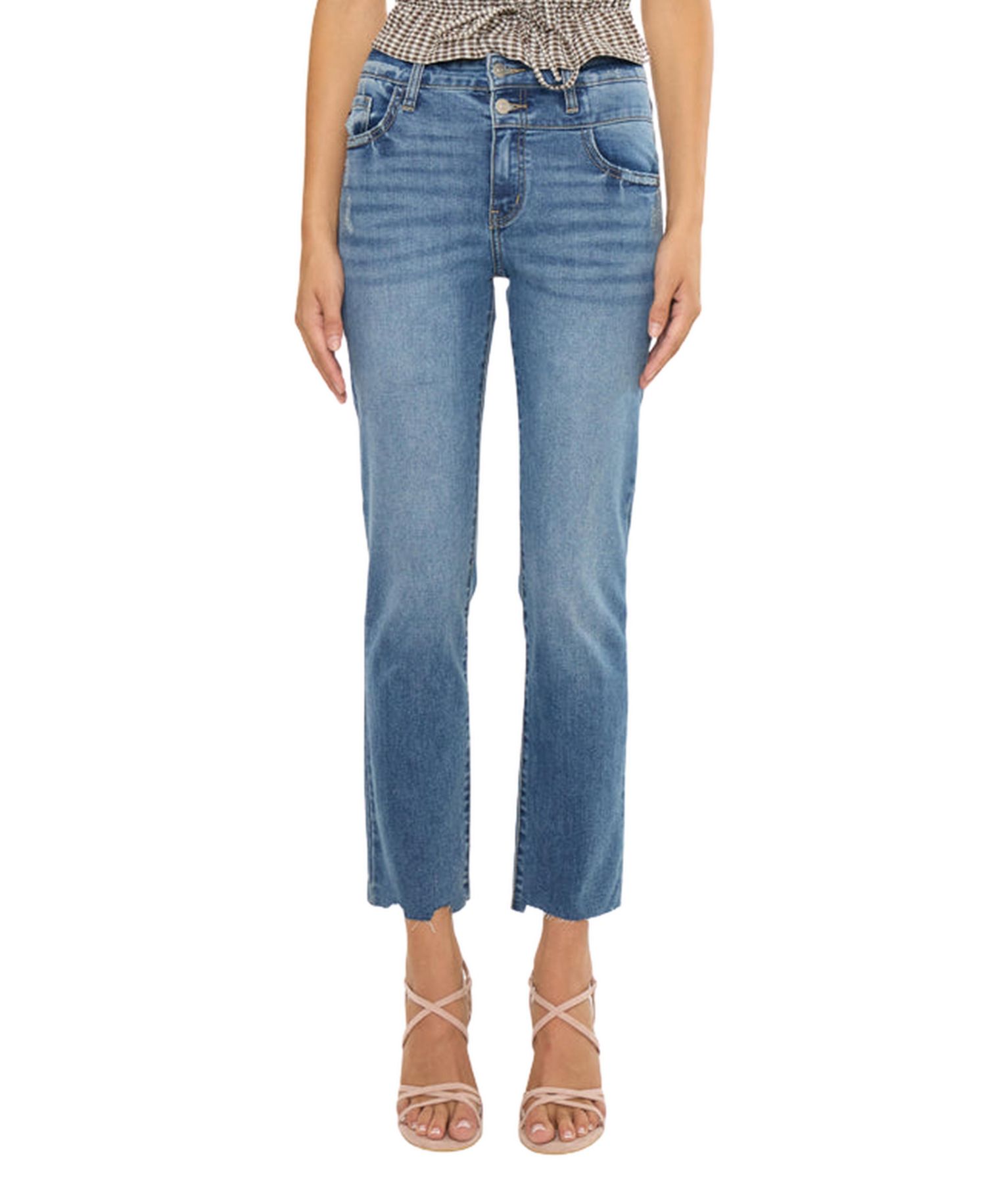 Women's Kathleen High Rise Slim Straight Jeans