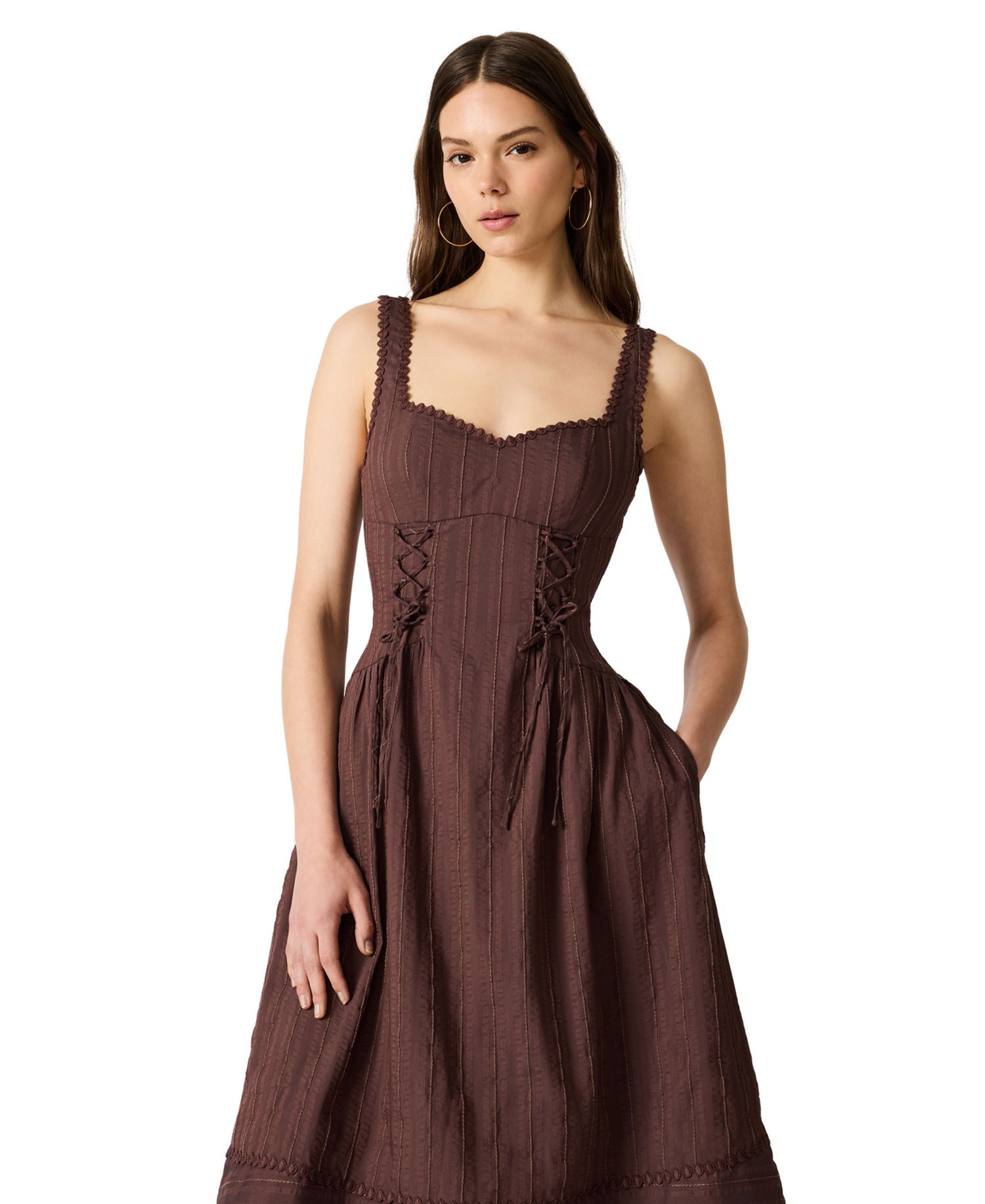 Corseted Sundress with Sweetheart Neckline