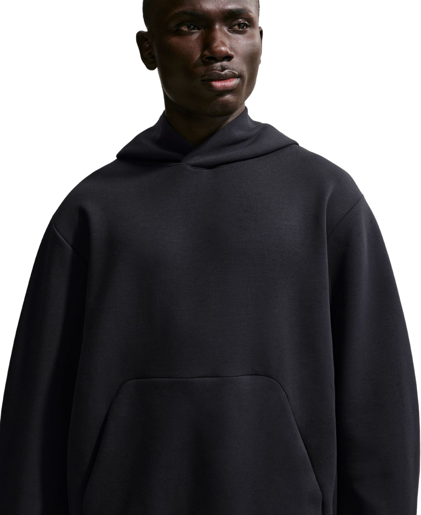 Мужское худи Nike 24.7 ImpossiblySoft Dri-FIT Pullover, цвет: Чёрный / Серый — фото 3