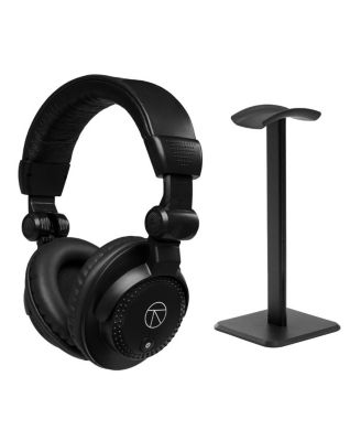 TAPH100 Closed Back Studio Monitor Headphones with Turnstile Desktop Heaphone Stand