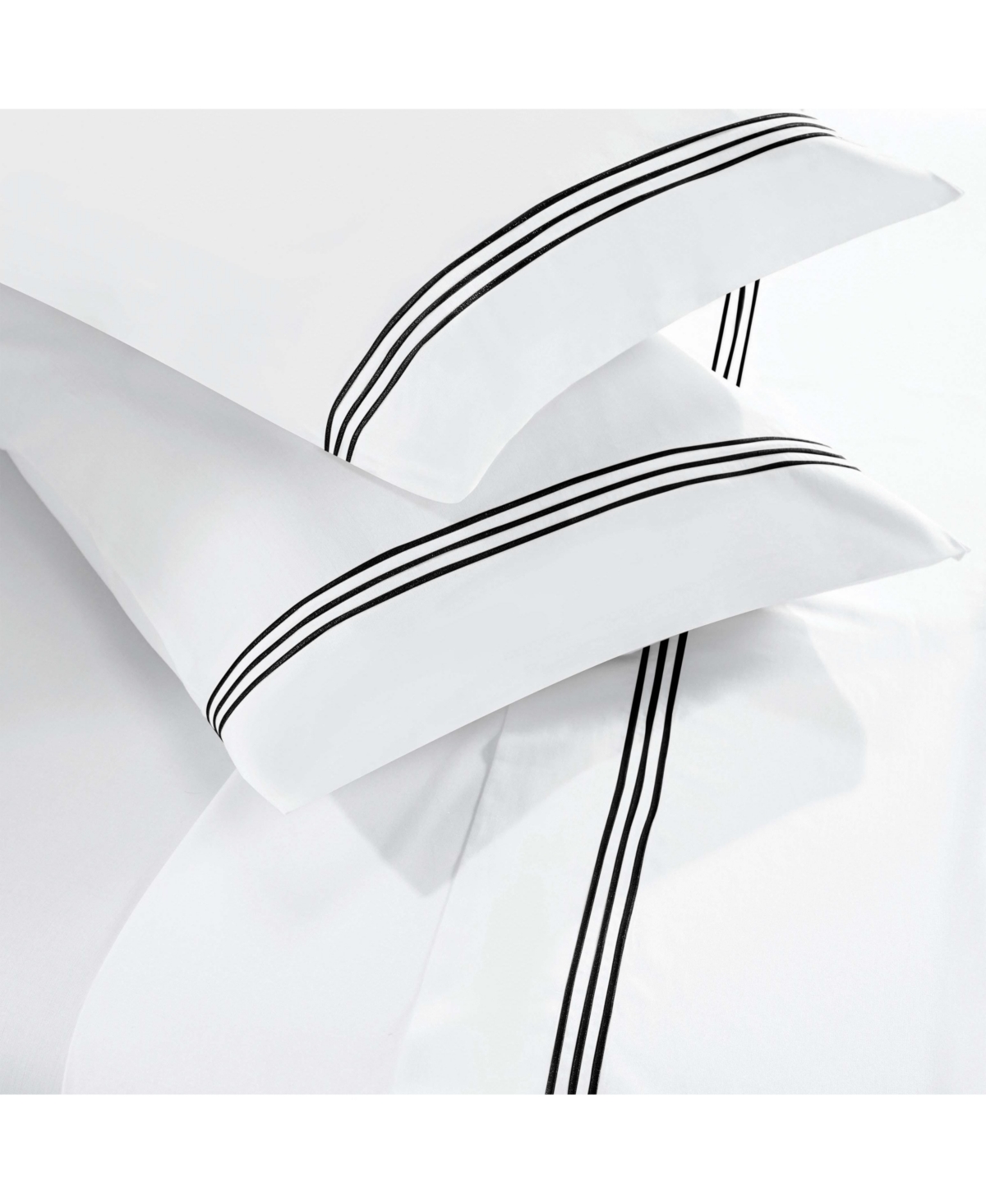 Superior Brandon Cotton Three-Line Embroidered Deep Pocket Bed Sheet Set, California King