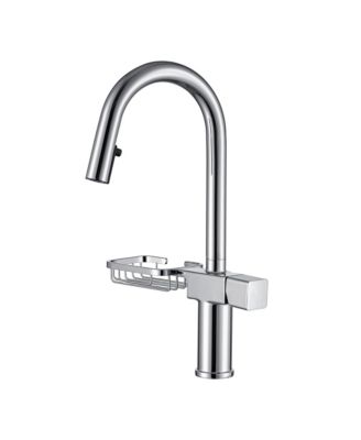 High Arc Pull Down Kitchen Faucet Modern Single Hole Stainless Steel Sink Faucet for Home Kitchen Bathroom